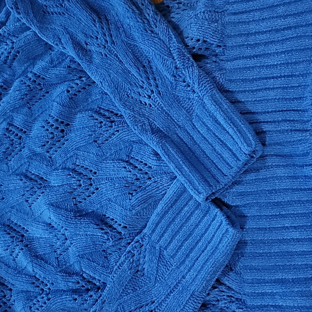 Blue Knit Sweater - Picture 2 of 3